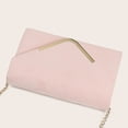thumbnail image 4 of Bolso de embrague Bolso de hombro Mujer Chic PU Cuero Formal Elegante Monedero Rosa, 4 of 5