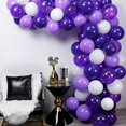 thumbnail image 3 of PartyWoo Purple and White Balloons, 100 pcs 12 Inch of Purple Balloons, Lavender Balloons, Deep Purple Balloons, White Balloons for Purple Decorations, Lavender Decorations, Purple Party Decorations, 3 of 4