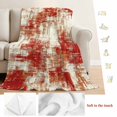 thumbnail image 5 of Red Ombre Blanket Soft Cozy Warm Throw Blanket for Couch, Plush Fuzzy Flannel Fleece Blankets for Sofa, Gradient Abstract Art Vintage Bed Blankets Lightweight Gifts for Women, 40"x50", 5 of 9