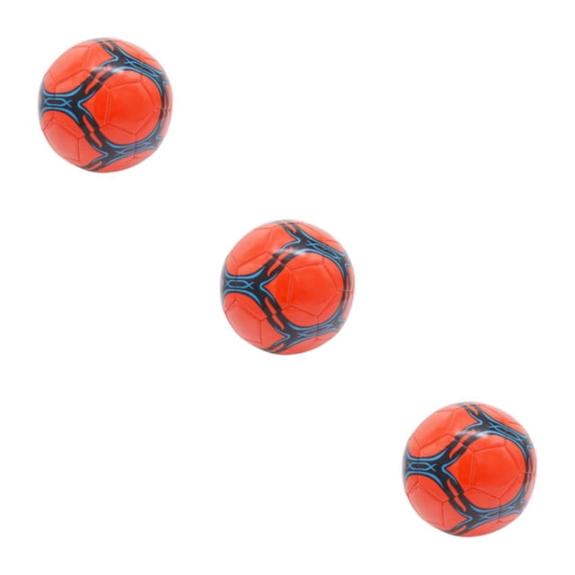 relayinert Ballon de Soccer Officiel Portable - Grand Gamme d'Applications pour Jeux et Ballon en PVC Non Endommagé Officiel le Plus Récent Épais Rouge type 5 3Ensemble