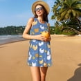 thumbnail image 3 of Xecao Robes d'Été pour Femmes, Robes Décontractées, Robes de Plage, Robes Sans Manches avec Poches, 3 of 7