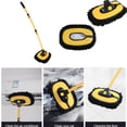 thumbnail image 2 of New Car Cleaning Brush Car Wash Brush Telescoping Long Handle Cleaning Mop Chenille Broom Vehicle Auto Care Accessories (2PCS), 2 of 7