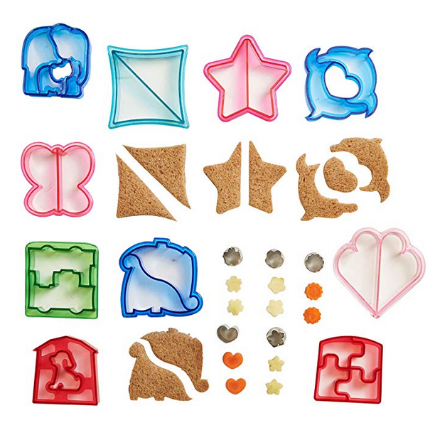 Top Boutique 10 Piece Sandwich and Vegetable Cutter Set Novelty