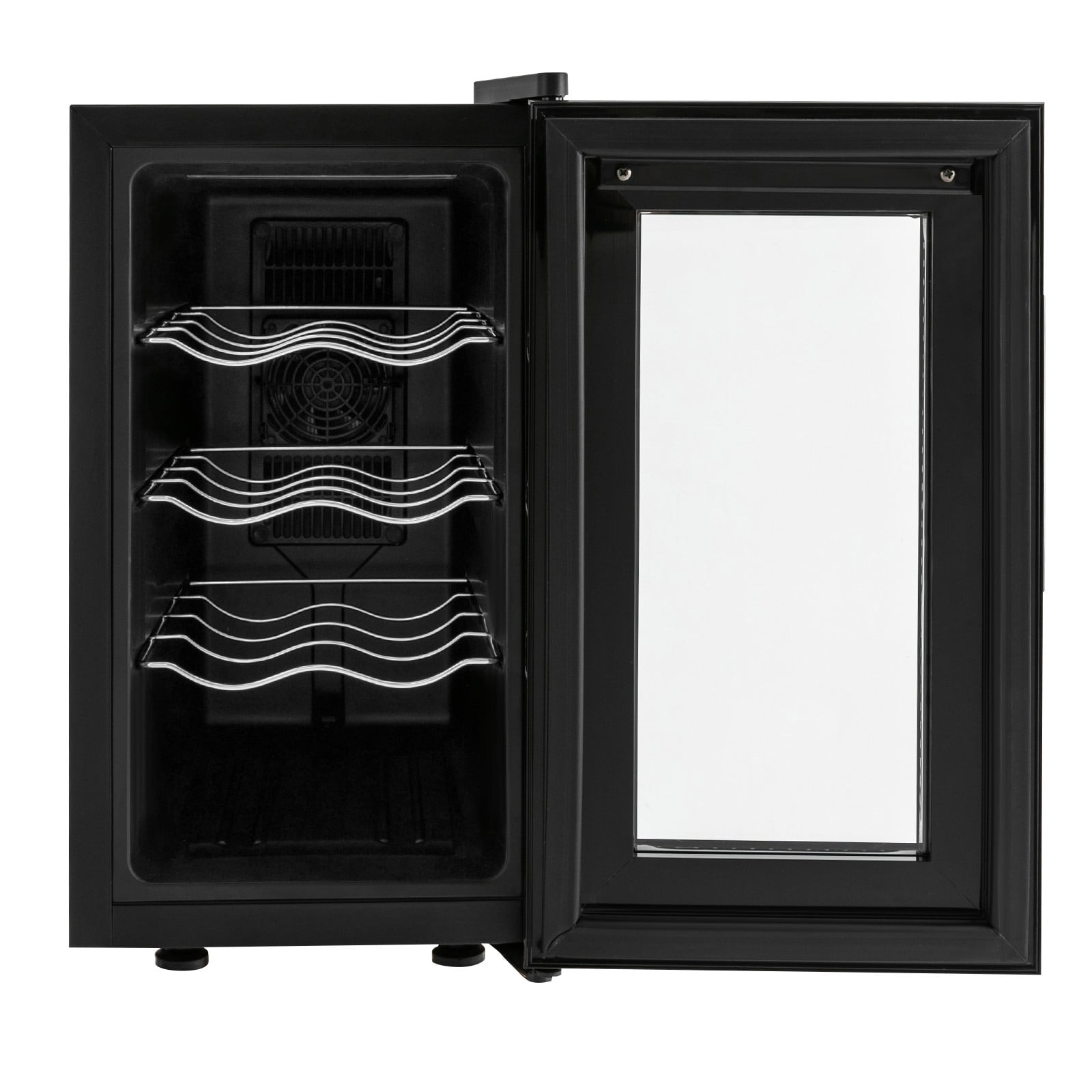 Wine Cellar, 8 Bottle Thermoelectric Wine Cooler Refrigerator, 110V Freestanding Wine Cellar with Touch Control, Compact Wine Storage for Home Bar