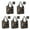 Halloween Autumn Pattern, variant on 5 Pack Foldable Shopping Bag,Halloween Bat Pattern Reusable Grocery Bags with Pockets,Large Reusable Tote Bags with Handles Waterproof & Lightweight