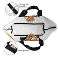 thumbnail image 4 of Balery Colorful Plant Tiger Bolsa Tote Estilo Estético con Cremalleras, Bolsa de Hombro, Bolsa de Compras Grande y Plegable, 4 of 8