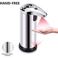 thumbnail image 2 of Stainless Steel Electric Soap Dispenser with Base, Waterproof Automatic Soap Dispenser, Infrared Sensor and Adjustable Switch, 2 of 5