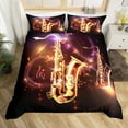 thumbnail image 2 of Erosebridal Saxophone Duvet Cover,Musical Instrument Bedding Sets,Melody Decor,2pcs(No Comforter), 2 of 6