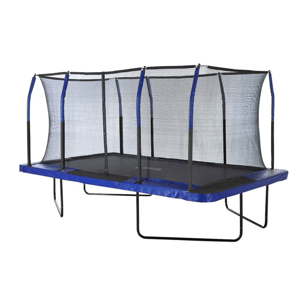 Upper Bounce Easy Assemble Rectangular Trampoline w/ Fiber Flex