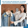 thumbnail image 6 of Uxcell Iron on Patches, Iron on Repair, Cotton Denim Patches for Camping Tent Clothing Repair White, 6 of 7