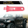 thumbnail image 3 of Unique Bargains Unique Bargains 1 Set Tailgate Hing Cover Trim for Jeep Wrangler JL JLU 2018-2023 for Jeep Gladiator JT 2020-2023 Tail Gate Spare Tire Bracket Rear Door Liftgate Trim ABS Pink, 3 of 6