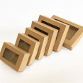 thumbnail image 3 of Caja de regalo de papel Kraft en blanco con ventana, 30 unidades, caja de jabón hecha a mano, caja de regalo para galletas, joyas, dulces, caja de regalo de boda, suministros para fiestas, 3 of 5