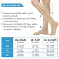 thumbnail image 4 of 2 Pairs Zipper Copper Compression Socks for Women & Men Circulation 15-20 mmHg - Better Blood Flow, Swelling , Best Support for Medical, Running, Nursing, 4 of 6