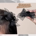 thumbnail image 5 of 2pcs Black Matte Bowknot Mesh Hair Clip Girl Small Hairpin Bobby Pin for Gi, 5 of 9