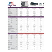 Cooper & Hunter 12000 BTU 230V Slim Ducted Mini Split Heat Pump Air Conditioner 16ft Kit Cover 550 Sq Ft