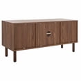 thumbnail image 4 of SAFAVIEH Ophelia Coastal 2 Door 2 Shelf Media Stand, Walnut (46.9 in. W x 15.5 in. D x 21 in. H), 4 of 10