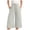 Grey, variant on Riforla Capri Pants for Women Casual Summer Wide Leg Pants Stretch Palazzo Pants with Pockets Capris Womens Summer Pants Green XXL
