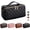 B-Black, variant on SUOSDEY 2 in 1 Crossbody Makeup Bag,Travel Luxury Leather Cosmetic Bag Organizer Set(Black,Checkerboard pattern)