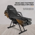 thumbnail image 4 of Artist hand Reclining Massage Table Facial Bed Pedicure Adjustable Salon Tattoo Chair w/Tray,Split Legs(Black), 4 of 17