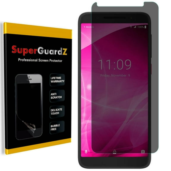 [2-PACK] For T-Mobile Revvl 2 (2nd Gen) SuperGuardZ Screen Protector [Privacy Anti-Spy], Anti-Scratch, Keep Your Screen Secret, Anti-Fingerprint
