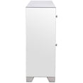 thumbnail image 6 of Pemberly Row Modern 4 Door 60" Clear Crystal Mirrored Sideboard, 6 of 10