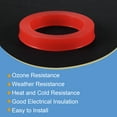 thumbnail image 4 of Uxcell 1" DN25 Silicone Rubber Flat Washer Quick Connector Gasket Red, 4 of 5