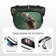 thumbnail image 5 of Fotbe Squirrel Cangurera Cuadrada con Estampado de Doble Capa, Bolsa de Cintura Ajustable Mini para Hombres y Mujeres, 5 of 9