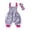 Hot Pink, variant on Odeerbi Baby Girls Cotton Rompers Jumpsuit Baby Clothes 3-12 Months Infant Baby Halter Floral Print Bodysuit Bow Bodysuit with Headband Pink