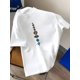 thumbnail image 5 of Men's Casual Short Sleeve T-Shirt with Colorful Geometric Planet Print - 100% Cotton, Breathable Knit Fabric, Regular Fit for Summer Weekend Wear, Comfortable Clothing, Playful Design Stretchy Fabric, 5 of 6