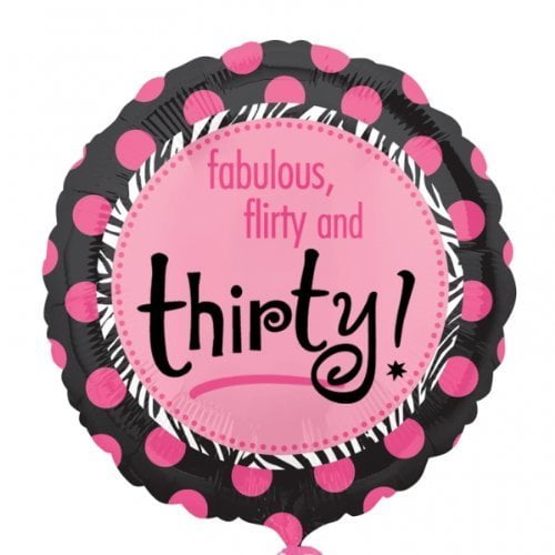 Amscan Another Year Fabulous 30th Birthday Mylar Balloon