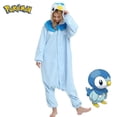 thumbnail image 1 of Pijama de Pokémon de una pieza para mujer, traje de Cosplay de Piplup para Halloween, Navidad, Kigurumi, de lana, Anime, de cuerpo completo, 1 of 3