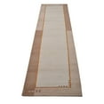 thumbnail image 3 of RUGSOTIC CARPETS HAND KNOTTED WOOL AREA RUGS - 2'6''x10', Runner, Beige, Contemporary Modern Design, High Pile Thick Handmade Anti Skid Area Rugs for Living Room, Bed Room (T00205), 3 of 5