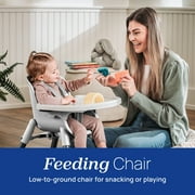 Chicco Zest™ 4-in-1 Multi-Use Folding High Chair, Low Feeding Chair, Toddler Chair, Youth Stool - Seasalt (Grey), New