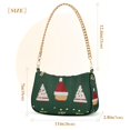 thumbnail image 3 of FORMRS Womens Shoulder Bag with Chain Strap Clutch Purse Cute Tote Handbag, Christmas Santa Hats, 3 of 7
