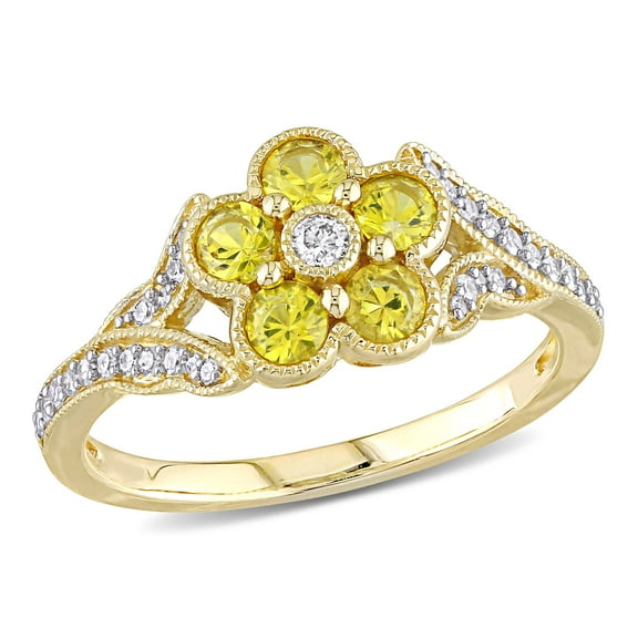 Everly Women's Sapphire 10k Yellow Gold Ring
