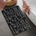 thumbnail image 2 of Math Equations Quantum Symbols Purple Pattern Bathroom Rugs Mat,Non Slip Microfiber Bathroom Rug,Rubber Backing,Soft Bathroom Mats for Bathroom Floor,Tub and Shower,20x32in(50x80cm), 2 of 5