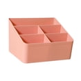 thumbnail image 2 of Caja de almacenamiento de escritorio, soporte para control remoto, organizador, portalápices, estuche de almacenamiento de maquillaje, exhibición para Rosa, 2 of 9