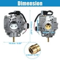 thumbnail image 3 of Kit de carburador con juntas para Kohler CH22 CH23 CH620 CH680 19-23HP CV22 CV25 CV730 CV740 2485359, 3 of 6