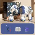 thumbnail image 1 of Bubble Machine Automatic Bubble Blower Portable Bubble Maker For Kids 2 Speed Levels Outdoor Indoor Plug in or Batteries Bubble Toys High Output White, 1 of 7