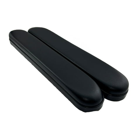 AlveyTech 14" Long Black Vinyl Armrest Pads for Invacare & Drive Medical Wheelchair Parts (Set of 2)