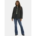 thumbnail image 2 of Time and Tru Women's Quilted Barn Coat, Midweight, Sizes XS-2X, 2 of 5