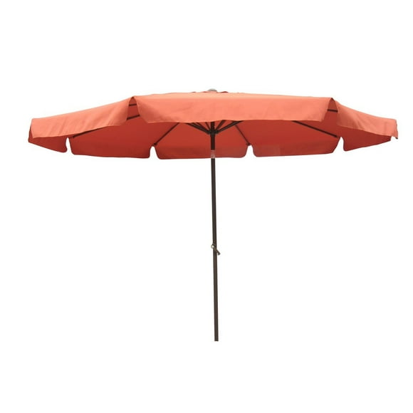 Sombrilla de patio International Caravan St. Kitts, 254 cm, color bronce