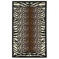 thumbnail image 1 of Linon Capri Jungle Machine Faite Polypropylène 4'4"x7'3" Rug en Noir, 1 of 6