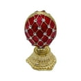 thumbnail image 2 of Almencla Egg Trinket Box Mini Easter Egg Home Decor Metal Craft Classic Enamel Ornaments Decorative for Easter Birthday Festival Red, 2 of 8