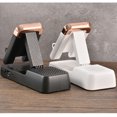 thumbnail image 2 of Phone Holder Folding Rechargeable Speaker Bluetooth-compatible Support Cell Smartphone Desktop Non-slip Bracket Home Organizer Black, 2 of 9