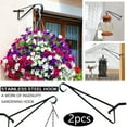 thumbnail image 2 of Decorative Hook For Plant Flowerpot Metal Wall Bracket For Concrete Column 2 PCS, 2 of 6