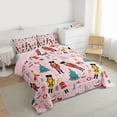 thumbnail image 3 of Feelyou Christmas Nutcracker Bedding Comforter Set for Kid, Dreamy Princess Fairy Twin Comforter Sets, Xmas Tree Gift Reversible Bedding Set, Super Cozy Room Decor, 2-Piece, 3 of 8