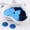 Blue, variant on Sequins, Purple Iridescent Laser Silver Back Single Hole Sequins, 0.4inch 10g Pack, DIY Belly Dance Costume Crafting Material