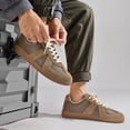 thumbnail image 3 of Zapatos de entrenamiento clásicos Retro alemanes, zapatos blancos pequeños para mujer, primavera y otoño, nuevos zapatos planos de cuero genuino con cordones versátiles Bo, 3 of 5