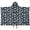 Princess and Carriage Blue Pattern, variant on Princess and Leaf Beige Pattern Teens Hooded Bath Towel Wrap for Ages 3 To 12,Quick Dry Lightweight Soft Microfiber Bath Beach Pool